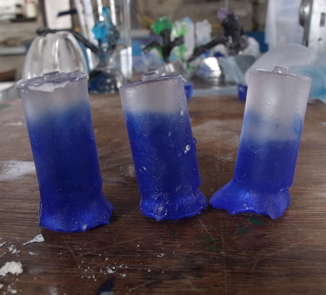 Lisa Bate working in her studio